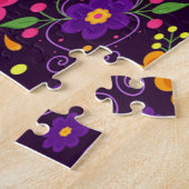 Puzzle Jour Floral Rose Violet Des Morts (Côté)