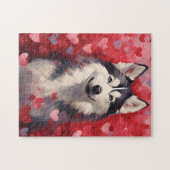 Puzzle Jour Husky Valentines (Horizontal)