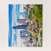 Puzzle Jour Nuageux À Seattle, Washington, États-Unis (Vertical)