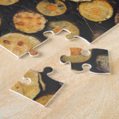 Puzzle Journaux d'arbre en bois coupé empilé (Côté)