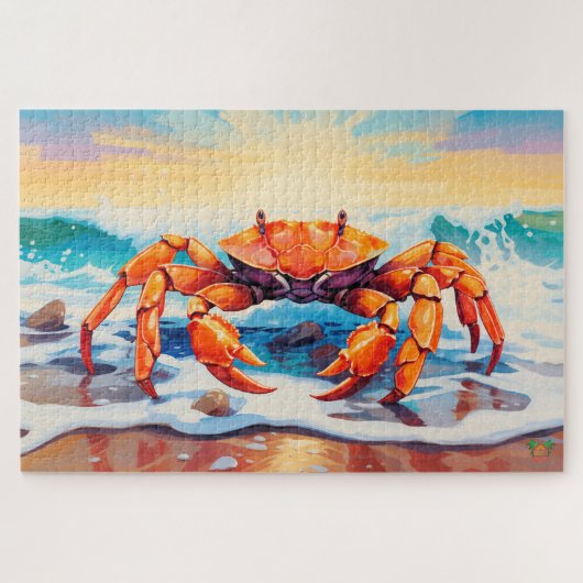 Puzzle 🐙 journée de la plage de crabe 🦀 (Horizontal)