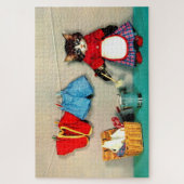 Puzzle journée de lessive pour tabby kitten (Vertical)