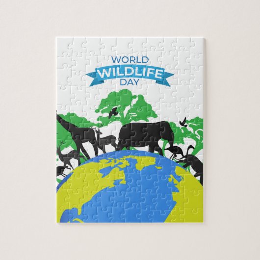 Puzzle Journée mondiale de la faune (Vertical)