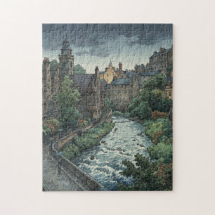 Puzzle Journée pluvieuse à Dean Village 