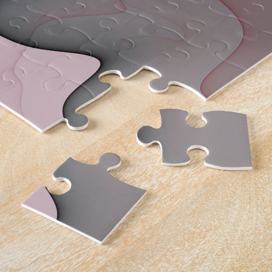 Puzzle Joy, Vert rose Anthracite Imaginaire Fleur Fractal (Côté)