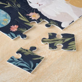 Puzzle Joyeuse collection de lapins de saumons de Pâques (Côté)