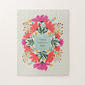 Puzzle Joyeuse fête de la mère fleurie (Vertical)