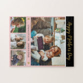 Puzzle Joyeuse fête des mères 4 Photo Collage Famille (Horizontal)