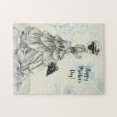 Puzzle Joyeuse fête des mères Femme victorienne Parasol B (Horizontal)