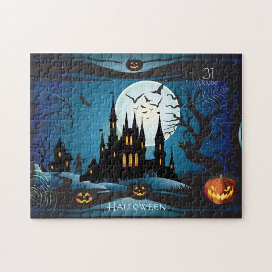Puzzle Joyeuse fête d'Halloween "Treat or Trick" Magie (Horizontal)