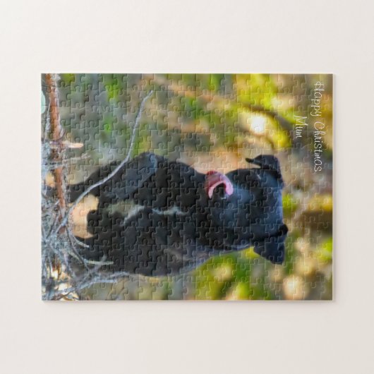 Puzzle Joyeuse maman de Noël. (Horizontal)