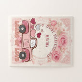 Puzzle Joyeuse Saint-Valentin Camion Chargements d'Amour  (Horizontal)