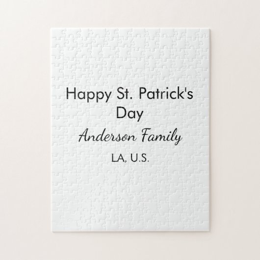 Puzzle Joyeuse st. Patrick nom famille lieu simple g (Vertical)