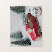 Puzzle Joyeuse voiture de Noël (Vertical)