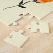 Puzzle Joyeuses fleurs orange et jaune (Côté)