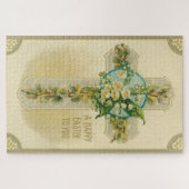 Puzzle Joyeuses Pâques à Vous - Carte Postale Antique, (Horizontal)