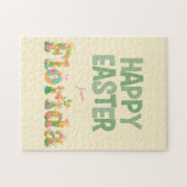 Puzzle Joyeuses Pâques de Florida Pastel Flowers (Horizontal)