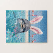 Puzzle Joyeuses Pâques Flamants de Plage de Floride et Da (Horizontal)