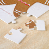 Puzzle Joyeuses vacances Gingerbread Homme garçon fille (Côté)