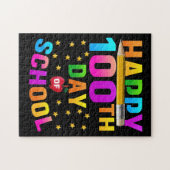 Puzzle Joyeux 100e jour d'école pour enseignants et étudi (Horizontal)