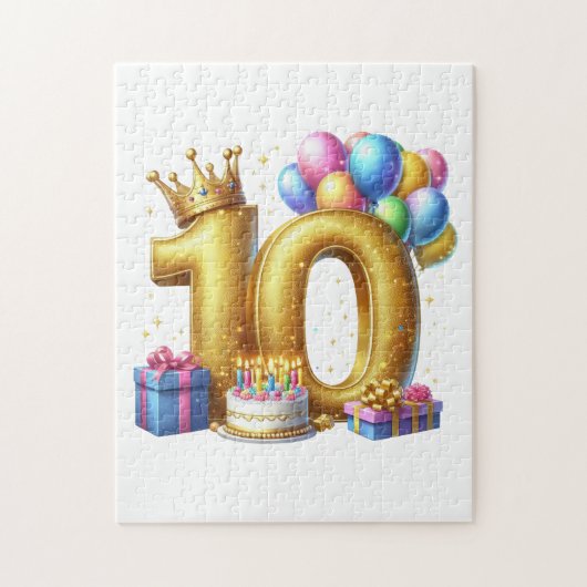 Puzzle Joyeux 10e Anniversaire (Vertical)