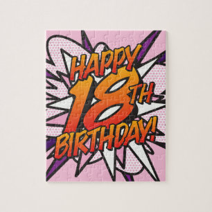 Puzzle Joyeux 18e ANNIVERSAIRE Livre de Bande Dessinée Ré
