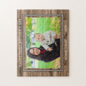 Puzzle Joyeux 1ère Fête des Mères Mère et bébé Photo Bois (Vertical)