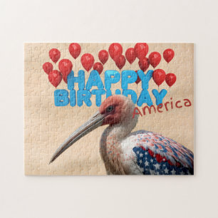Puzzle Joyeux 250e Anniversaire Amérique Ibis Oiseau Patr