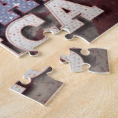 Puzzle Joyeux 250e Anniversaire Drapeau Patriotique Améri (Côté)