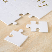 Puzzle Joyeux 30e anniversaire nom date golden bold lette (Côté)