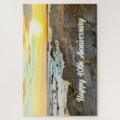 Puzzle Joyeux 40e Anniversaire Photo de Coucher de Soleil (Vertical)