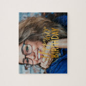 Puzzle Joyeux 60e anniversaire Script photo personnalisée (Vertical)