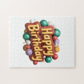 Puzzle joyeux anniversaire (Horizontal)