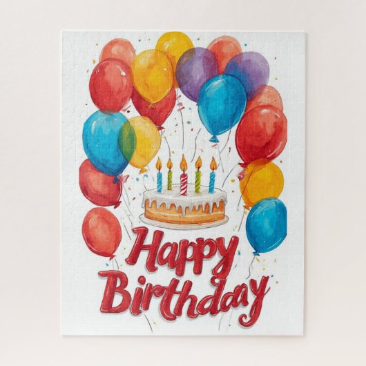 Puzzle Joyeux Anniversaire (Vertical)