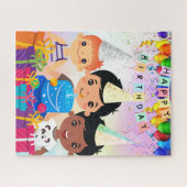 Puzzle Joyeux anniversaire (Horizontal)