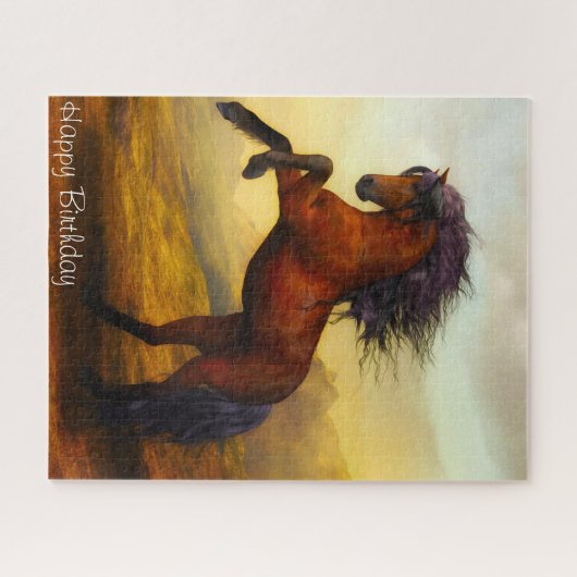 Puzzle Joyeux anniversaire (Horizontal)