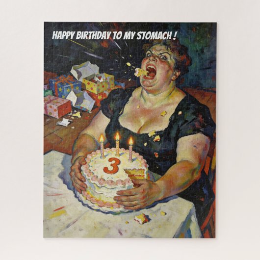 Puzzle Joyeux Anniversaire à Mon Ventre – Un Portrait de (Vertical)
