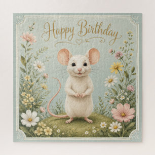 Puzzle Joyeux Anniversaire au Jardin de la Souris Douce