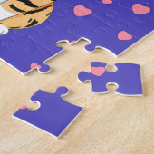 Puzzle Joyeux anniversaire avec nom Modèle Kids Cat Puzzl (Côté)