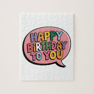 Puzzle Joyeux Anniversaire Bulle