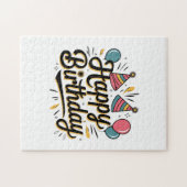 Puzzle Joyeux Anniversaire Festif (Horizontal)