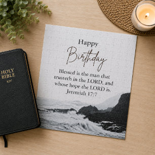 Puzzle Joyeux Anniversaire Papa Texte Scripturaire Océan