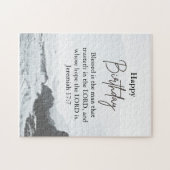 Puzzle Joyeux Anniversaire Papa Texte Scripturaire Océan (Horizontal)