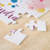 Puzzle Joyeux Anniversaire Personnalisé Whimsical Chat (Côté)