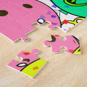 Puzzle Joyeux Anniversaire Pickleball Ballons Confetti Bl (Côté)