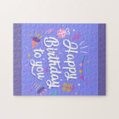 Puzzle Joyeux Anniversaire Pour Vous (Horizontal)