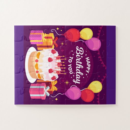 Puzzle Joyeux Anniversaire Pour Vous (Horizontal)