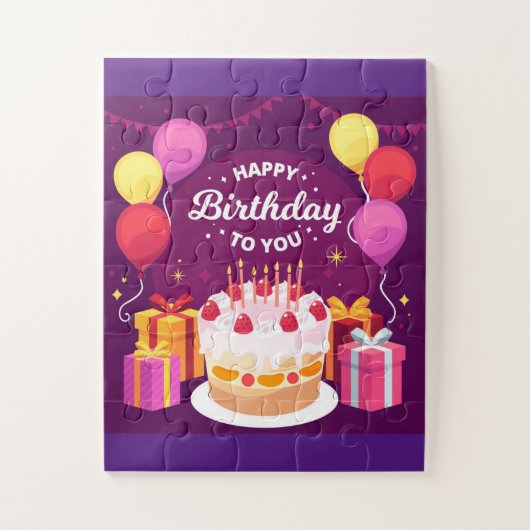 Puzzle Joyeux Anniversaire Pour Vous (Vertical)