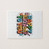 Puzzle Joyeux Anniversaire Smiley (Horizontal)