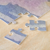 Puzzle Joyeux Arbre De Noël Et Aquarelle De Snowman Froid (Côté)